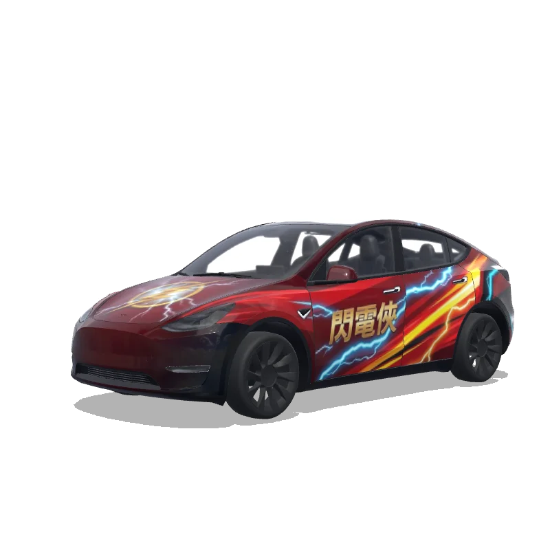 Tesla Model Y 2020-2024 — 閃電俠 (貝瑞·艾倫)涂装预览