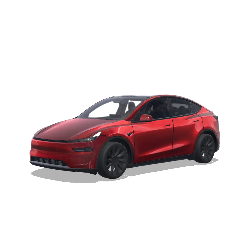 Tesla Model Y (2025+) Premium — vista previa del diseño red metalic