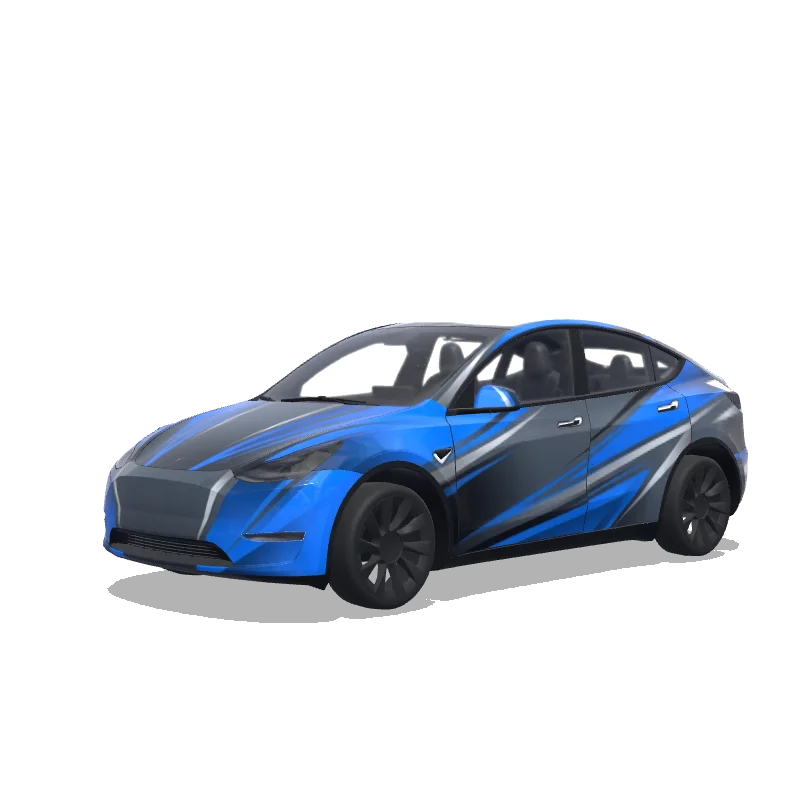 Tesla Model Y 2020-2024 — modern and sporty wrap preview