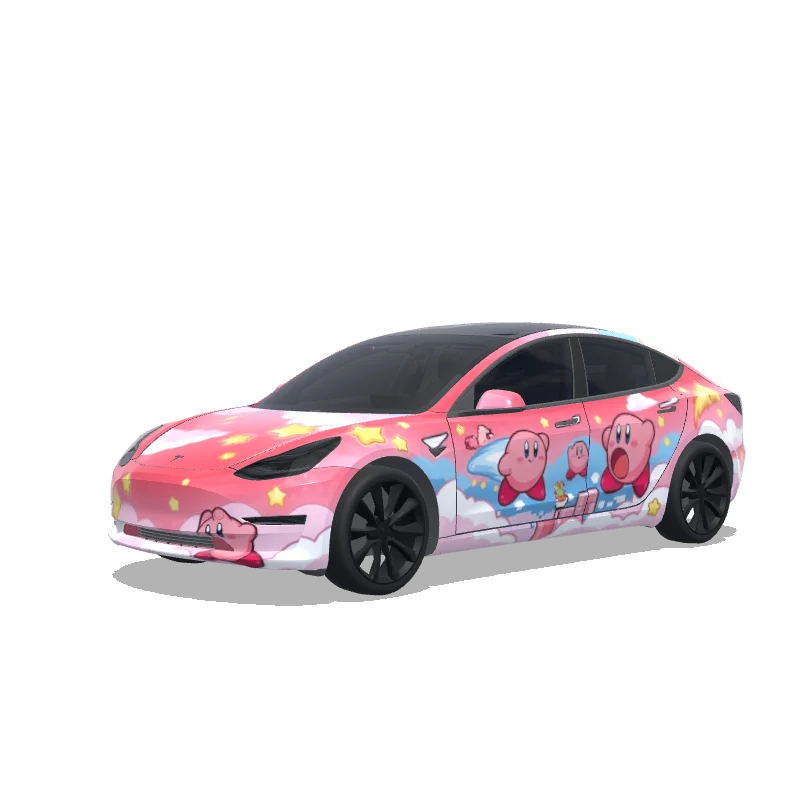 Tesla Model 3 2017-2023 — kirby wrap preview