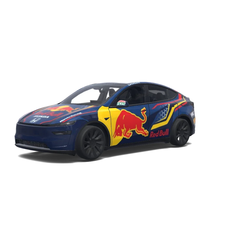 Tesla Model Y (2025+) Premium — aperçu du wrap Racing f1 redbull.