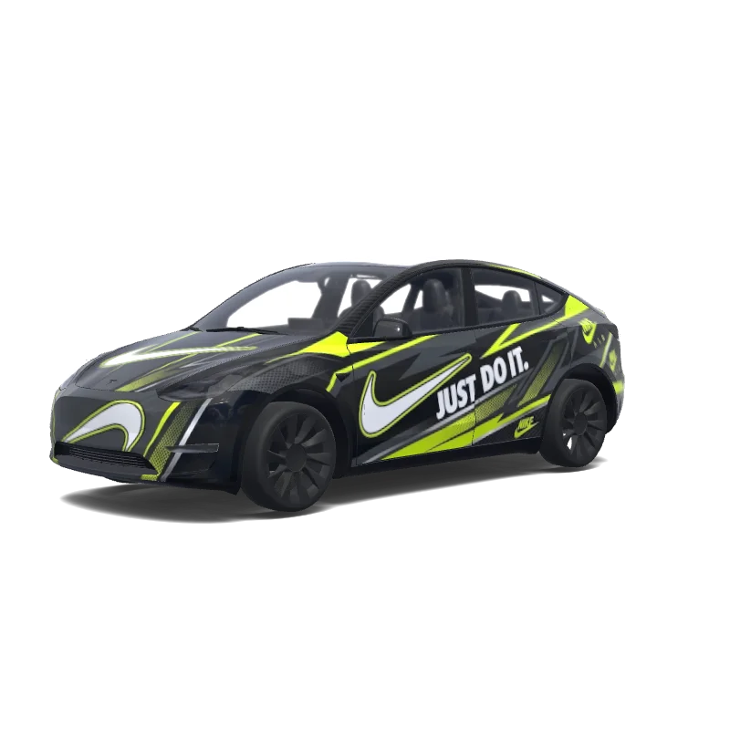 Tesla Model Y 2020-2024 — Custom design wrap preview