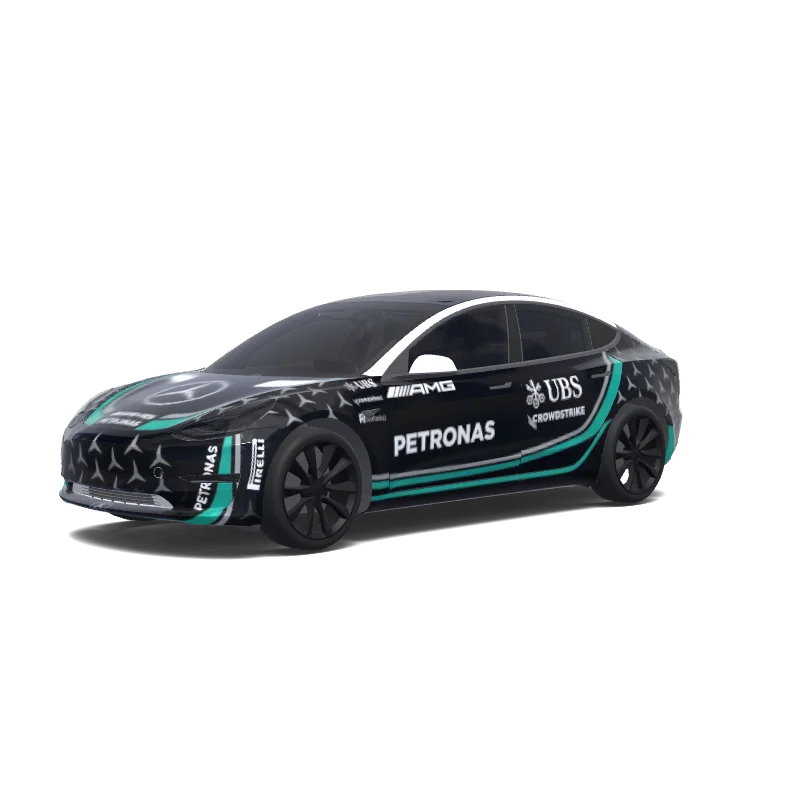 Tesla Model 3 2017-2023 — Custom design wrap preview