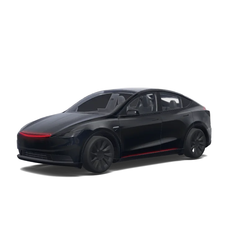 Tesla Model Y (2025+) Standard — vista previa del diseño KITT from 80s TV show Knight Rider;.