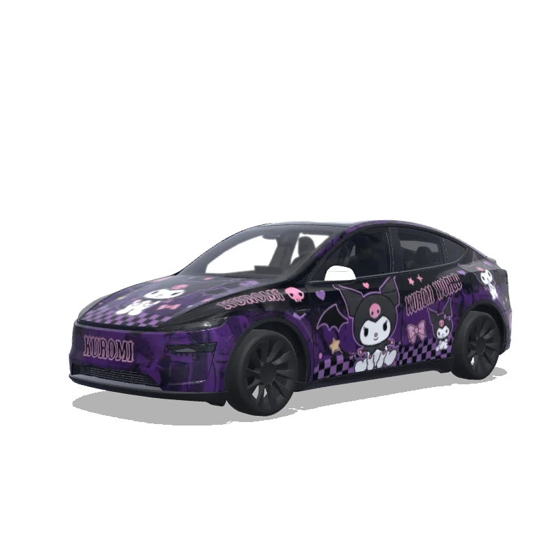 Tesla Model Y (2025+) Premium — Wrap-Vorschau: kuromi wrap.