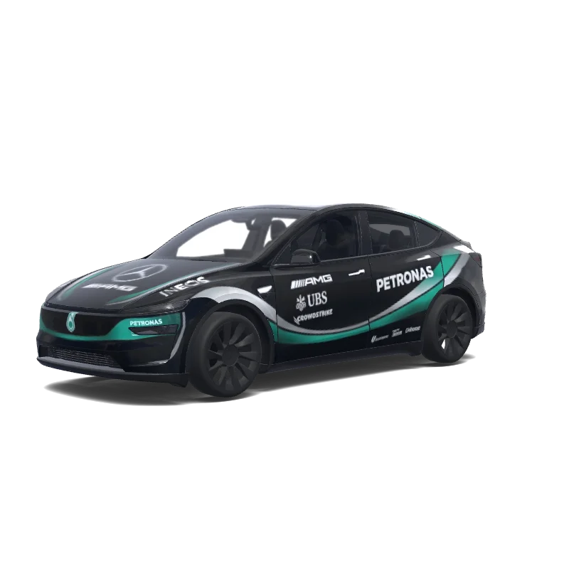 Tesla Model Y (2025+) Premium — Wrap-Vorschau: Mercedes Amg petronas F1.
