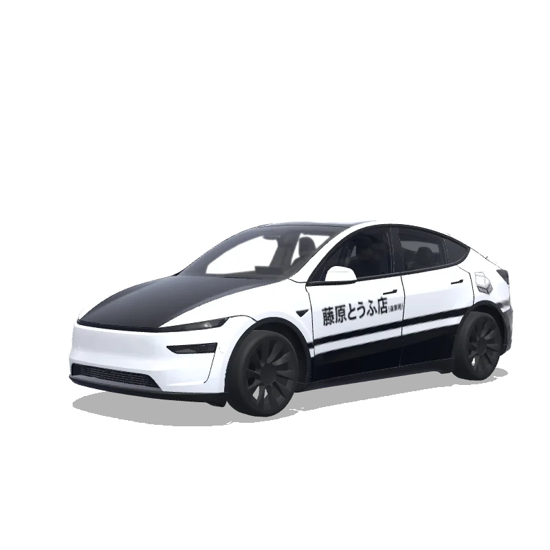 Tesla Model Y (2025+) Premium — Wrap-Vorschau: Fujiwara Tofu Shop from Initial D.