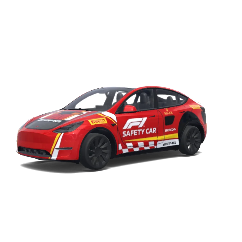 Tesla Model Y 2020-2024 — Wrap-Vorschau: F1 safety car.