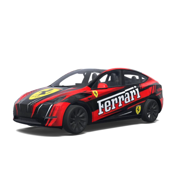 Ferrari Racing mit Logo und Schriftzug