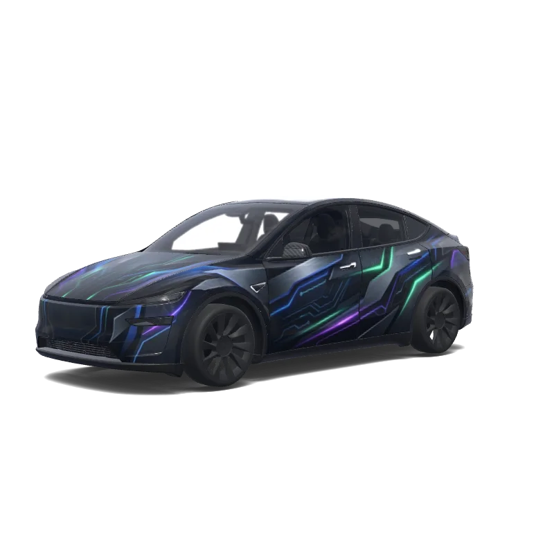 Tesla Model Y (2025+) Premium — Fais-moi une Tesla plus stylé que qui existe pas. wrap preview