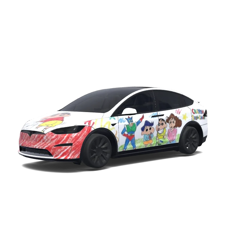 Tesla Model X 2021+ — Wrap-Vorschau: Individuelles Design