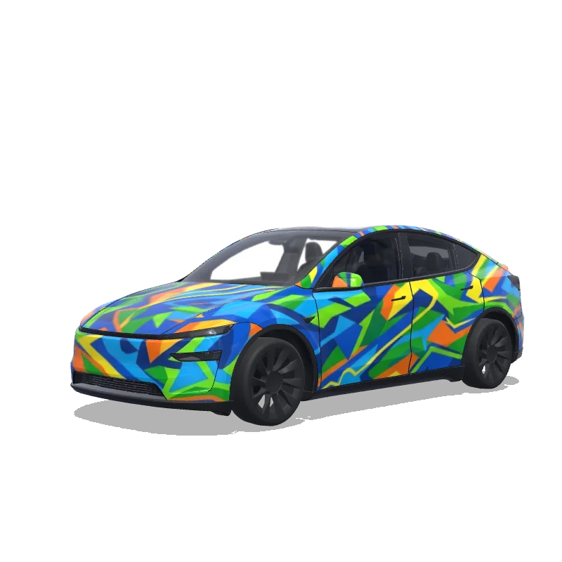 Tesla Model Y (2025+) Performance — Wrap-Vorschau: Fill all the content, no black board