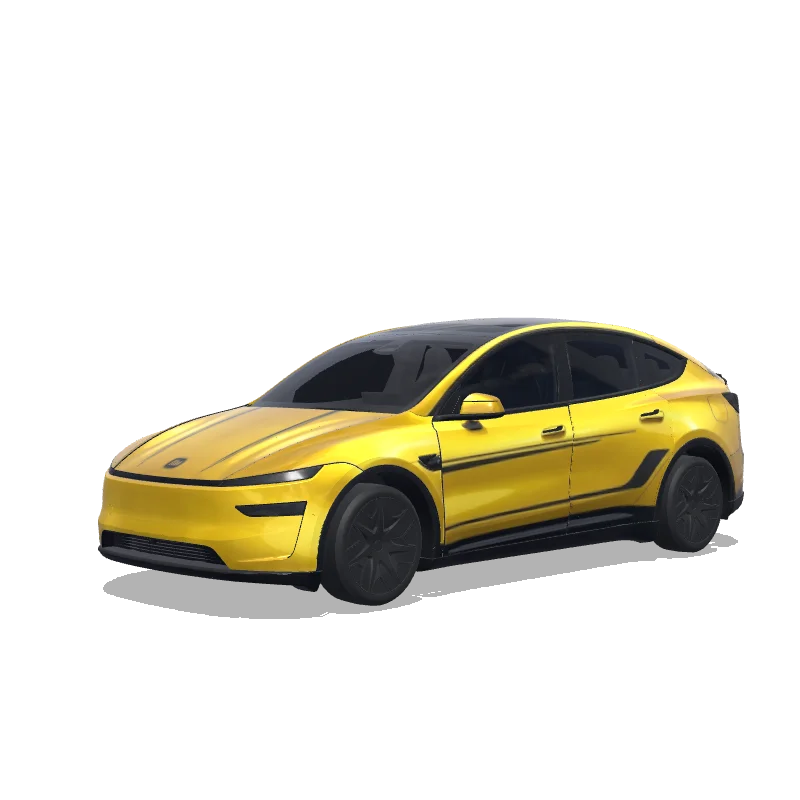 Tesla Model Y L 2025+ — Wrap-Vorschau: 小米su7 ultra黄色