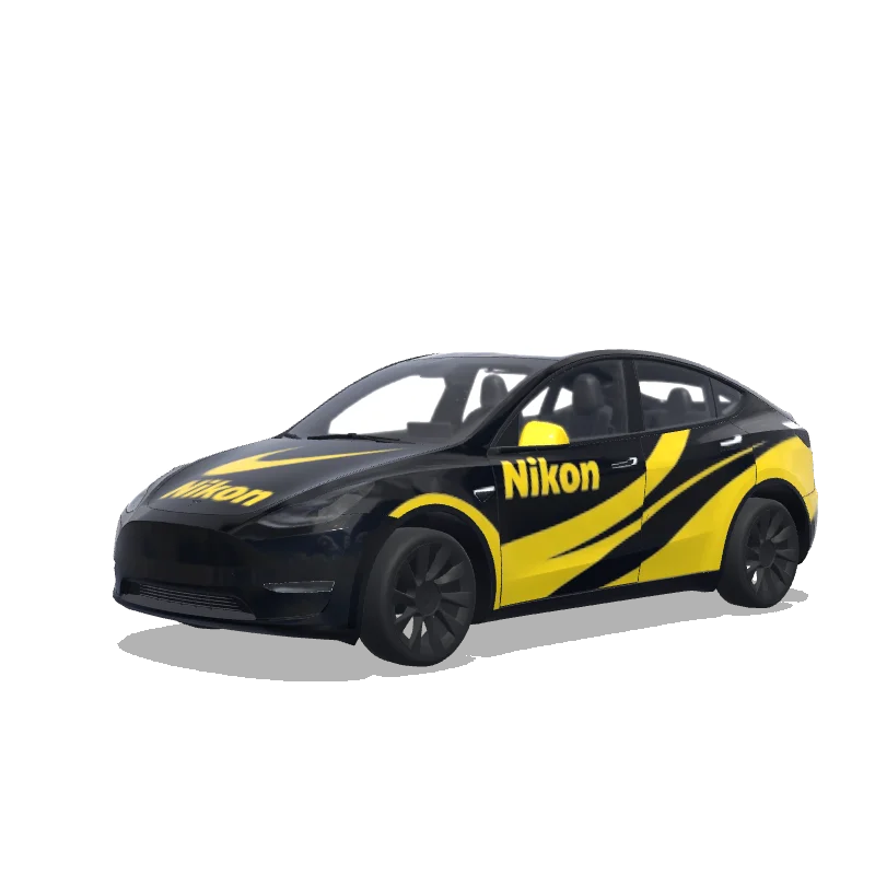Tesla Model Y 2020-2024 — nikon logo 랩 미리보기