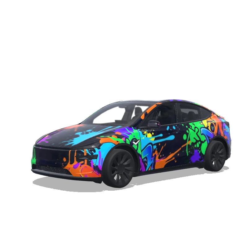 Tesla Model Y (2025+) Premium — Wrap-Vorschau: SPLATON
