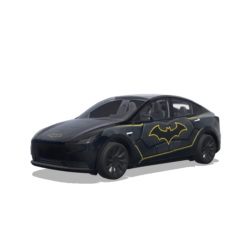 Tesla Model Y (2025+) Standard — batman wrap preview