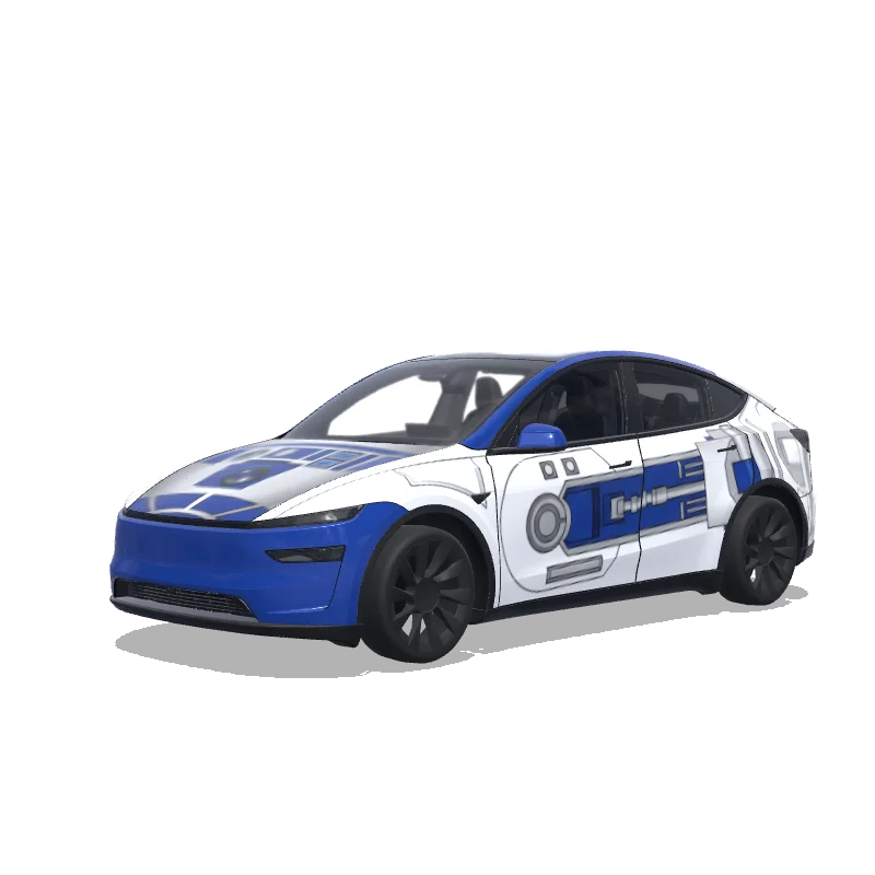 Tesla Model Y (2025+) Performance — シンプルなR2D2のデザイン風涂装预览