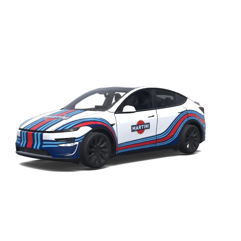 Tesla Model Y (2025+) Premium — martini 赛车涂装.涂装预览