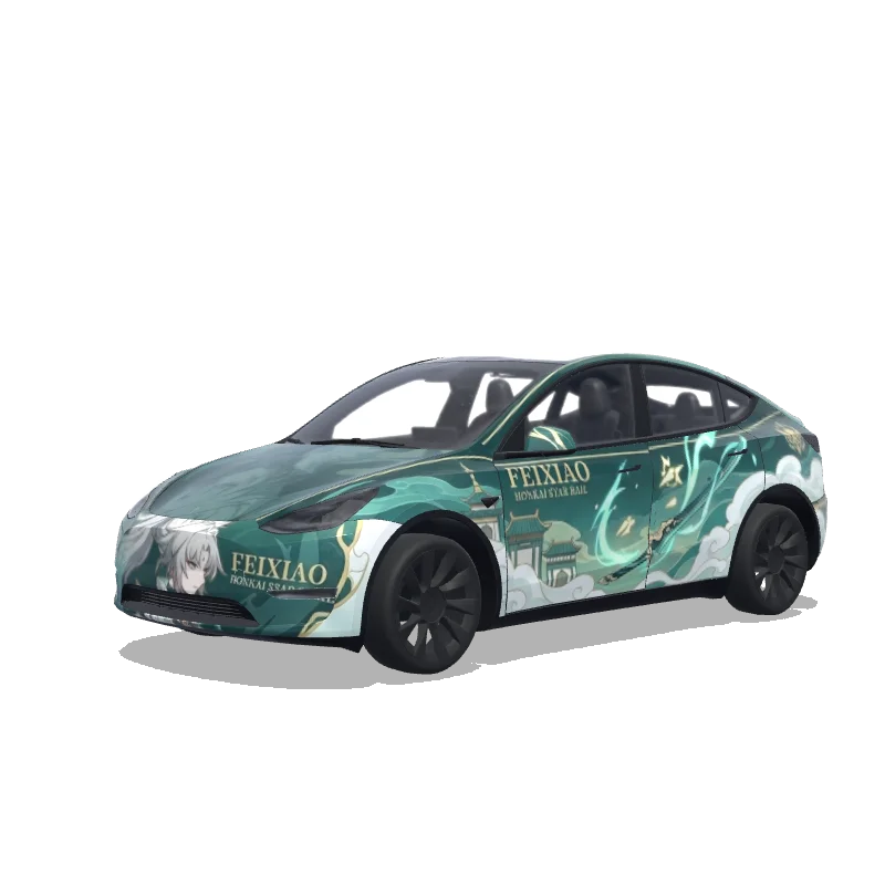 Tesla Model Y 2020-2024 — Feixiao from Honkai Star Rail wrap preview