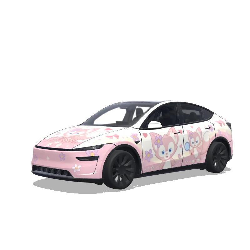 Tesla Model Y (2025+) Premium — Wrap-Vorschau: 我需要玲娜贝儿主题的