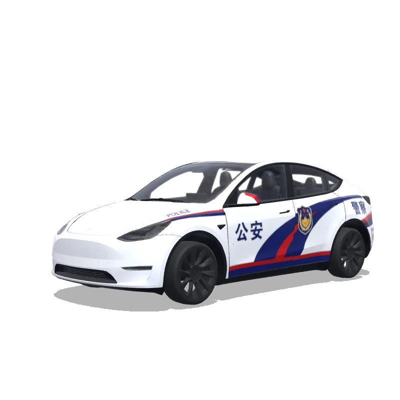 Tesla Model Y 2020-2024 — 中国人民警察的最新版警车公安 랩 미리보기