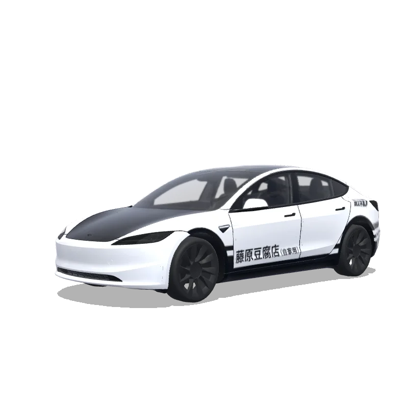 Tesla Model 3 (2024+) Standard & Premium — Custom design wrap preview