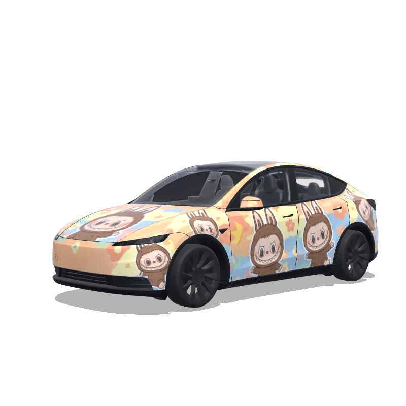 Tesla Model Y (2025+) Standard — Wrap-Vorschau: 拉布布