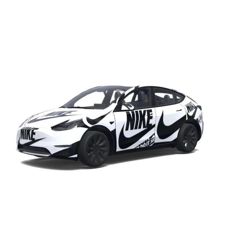Tesla Model Y 2020-2024 — Custom design wrap preview