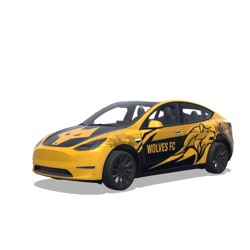 Tesla Model Y 2020-2024 — Wrap-Vorschau: Wolves FC
