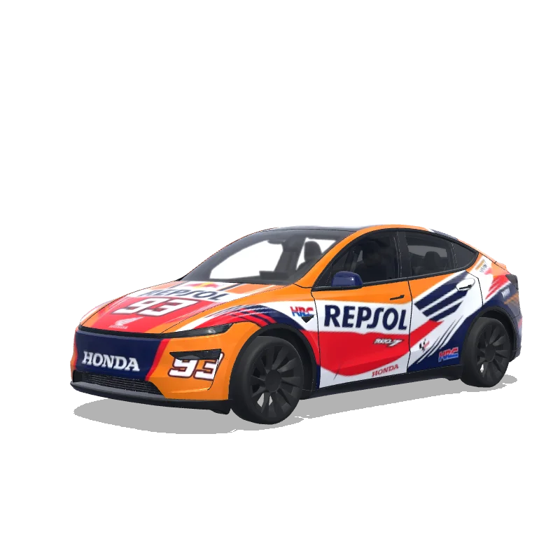 Tesla Model Y (2025+) Premium — Like the moto gp of marc marquez, with the 93 wrap preview