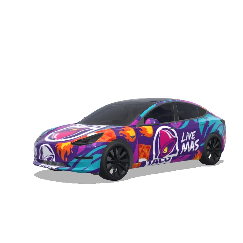 Tesla Model 3 2017-2023 — Taco bell wrap preview