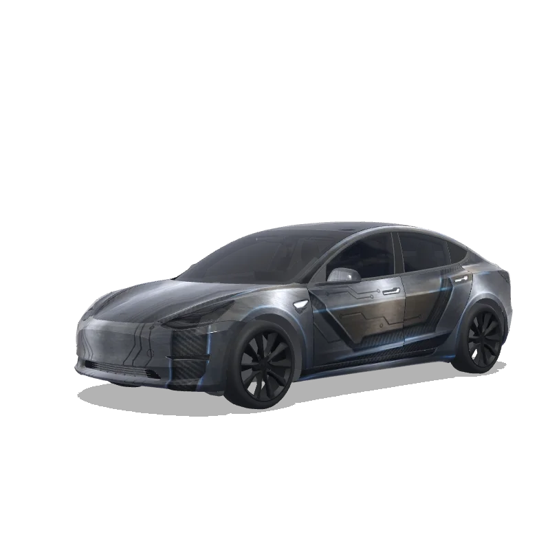 Tesla Model 3 2017-2023 — Wrap-Vorschau: Individuelles Design