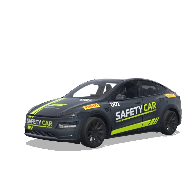 Tesla Model Y (2025+) Premium — F1 safety car design wrap preview