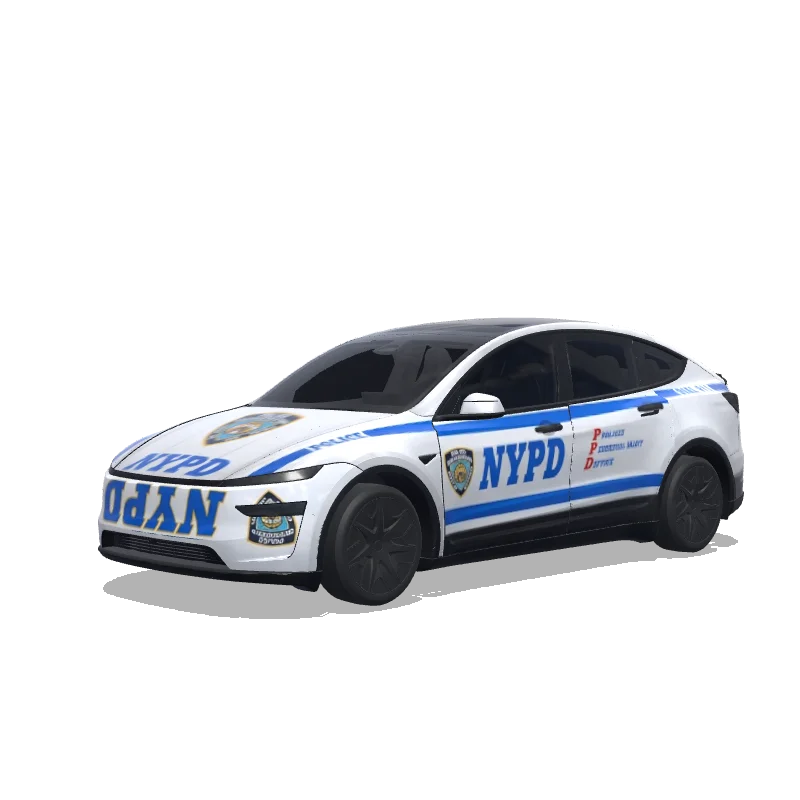 Tesla Model Y L 2025+ — Wrap-Vorschau: nypd警车