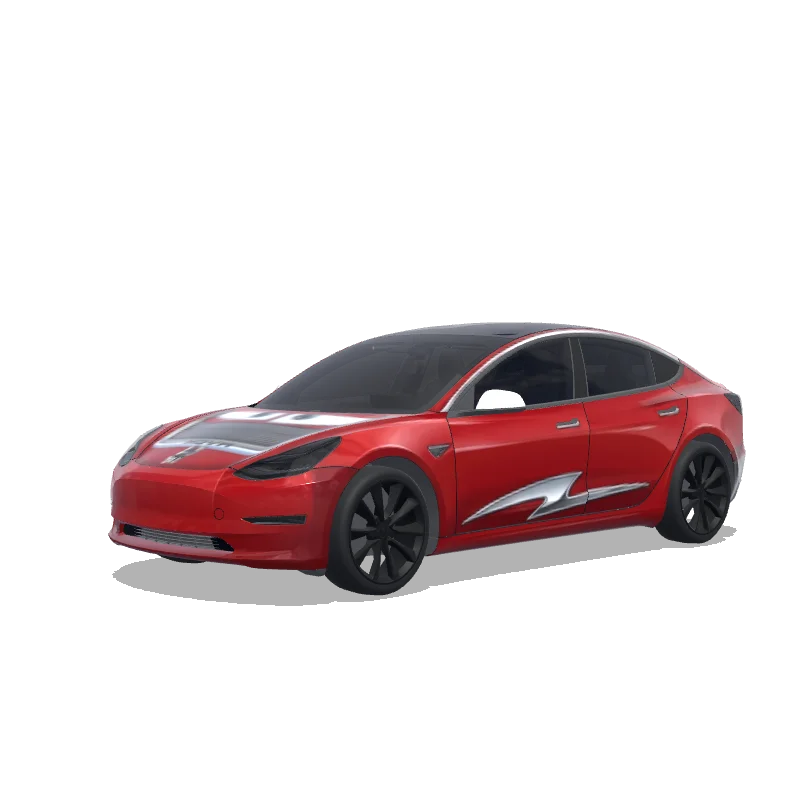 Tesla Model 3 2017-2023 — Custom design wrap preview
