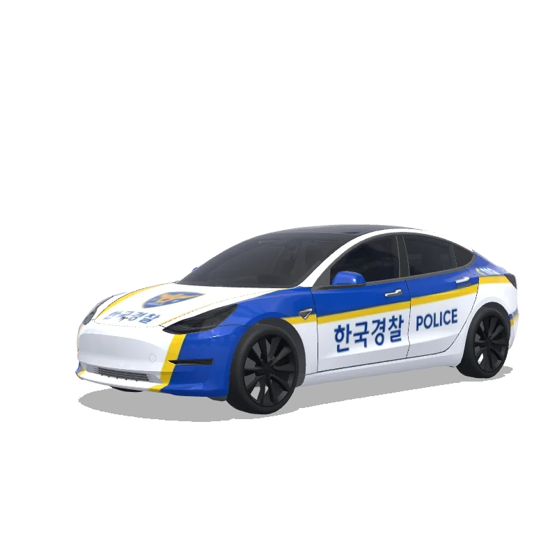 Tesla Model 3 2017-2023 — Wrap-Vorschau: 한국경찰차
