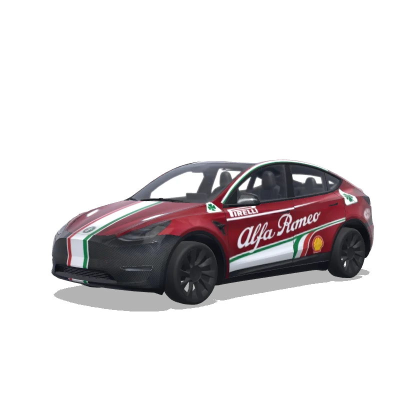 Tesla Model Y 2020-2024 — alfa romeo wrap preview
