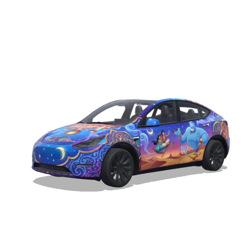 Tesla Model Y 2020-2024 — Aladdin wrap preview