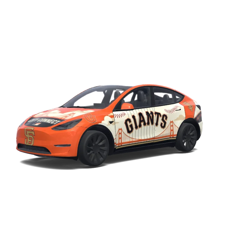 Tesla Model Y 2020-2024 — San Francisco giants city connect. wrap preview