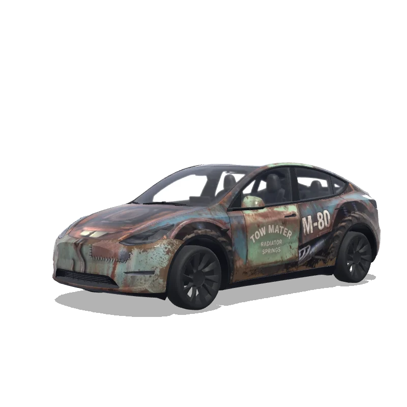 Tesla Model Y 2020-2024 — Wrap-Vorschau: mater from cars but in monster truck form