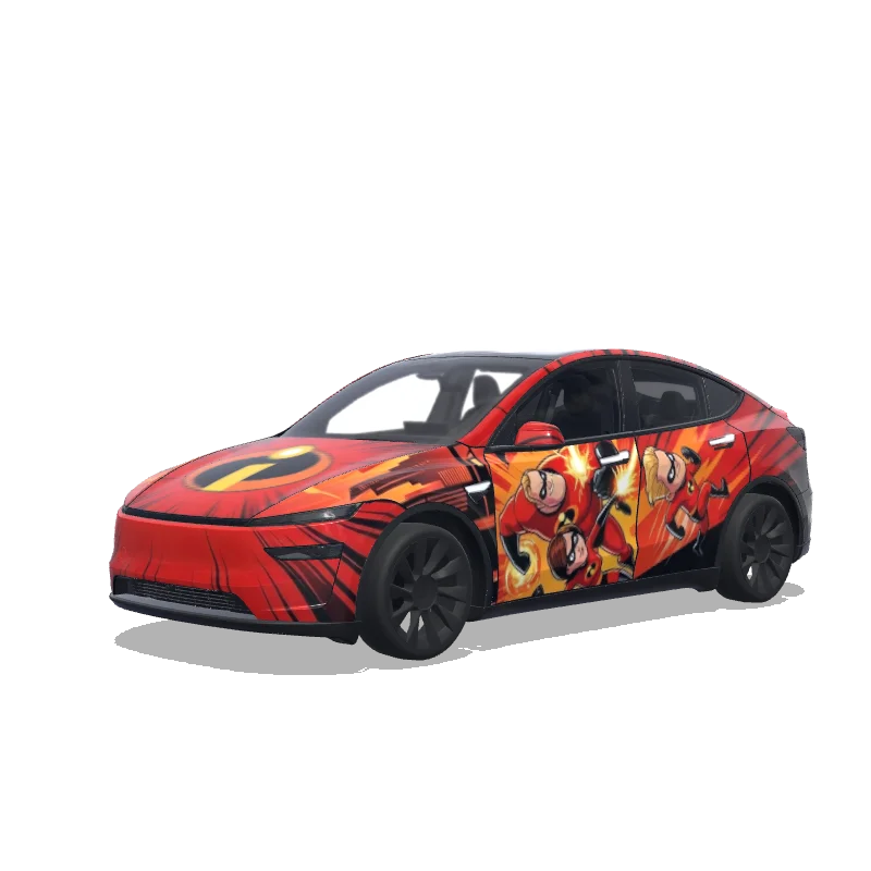 Tesla Model Y (2025+) Premium — vista previa del diseño The Incredibles