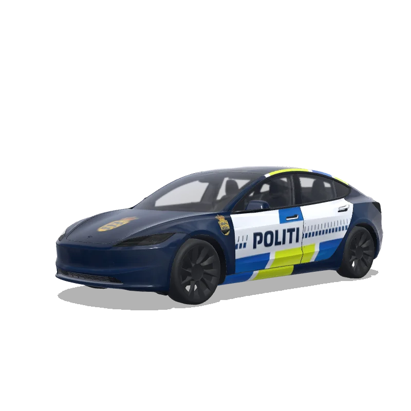 Tesla Model 3 (2024+) Standard & Premium — Wrap-Vorschau: Danishpoliccar