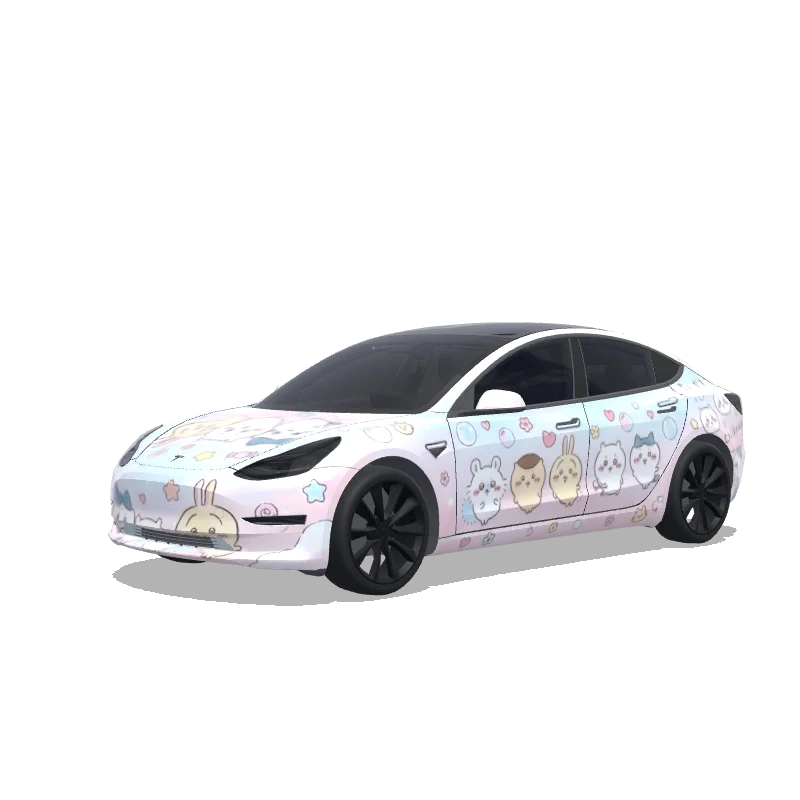 Tesla Model 3 2017-2023 — chiikawa涂装预览
