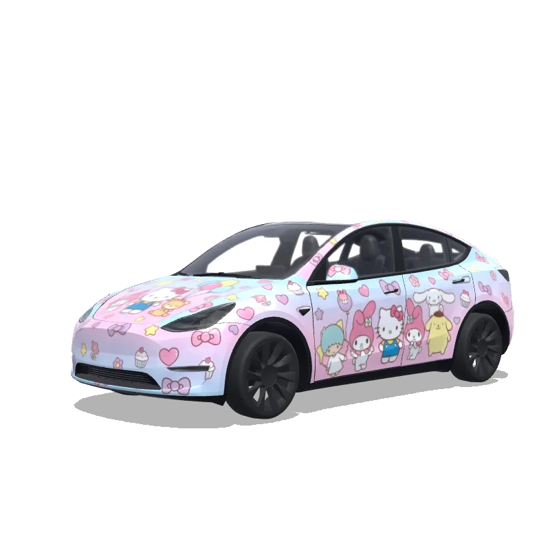 Tesla Model Y 2020-2024 — vista previa del diseño sanrio