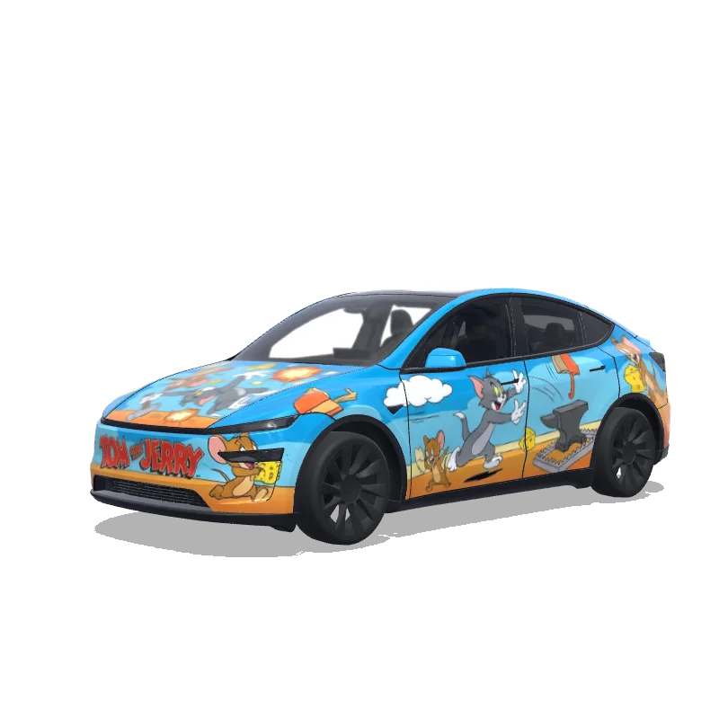 Tesla Model Y (2025+) Premium — Tom and Jerry涂装预览
