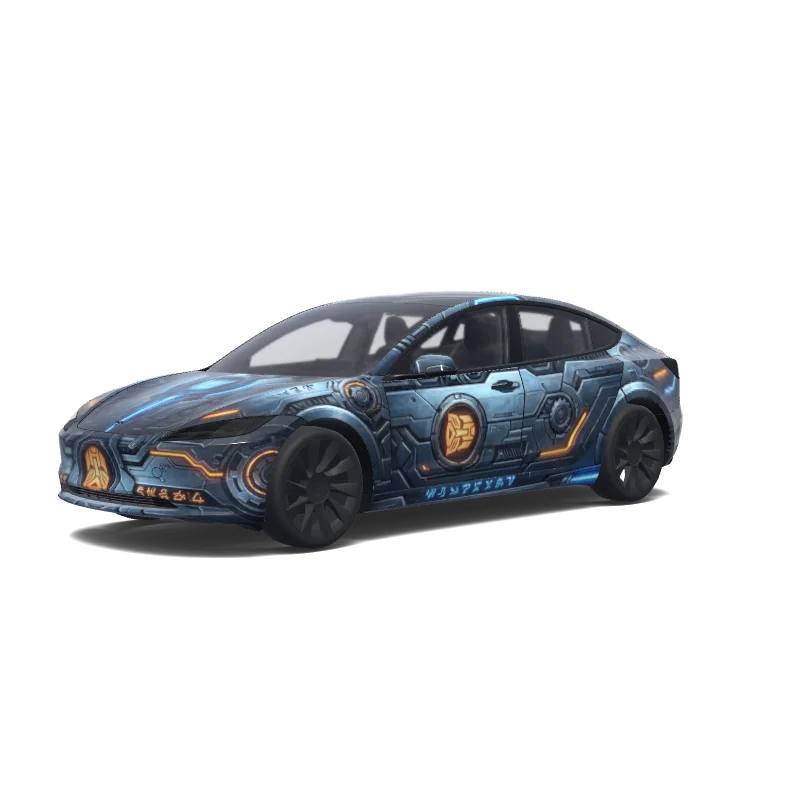 Tesla Model 3 (2024+) Standard & Premium — Wrap-Vorschau: Transformers movie.