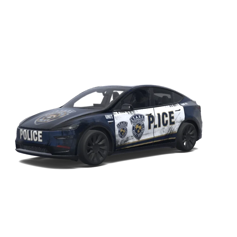 Tesla Model Y (2025+) Premium — Véhicule de police de Raccoon City (resident evil). 랩 미리보기
