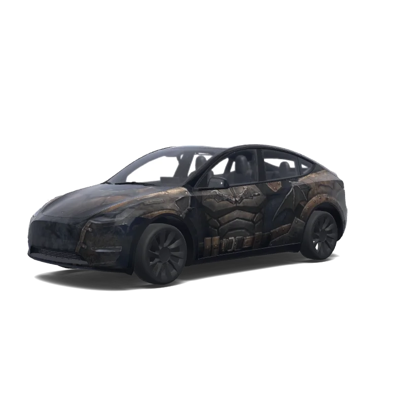 Tesla Model Y 2020-2024 — Wrap-Vorschau: Mache Batman.