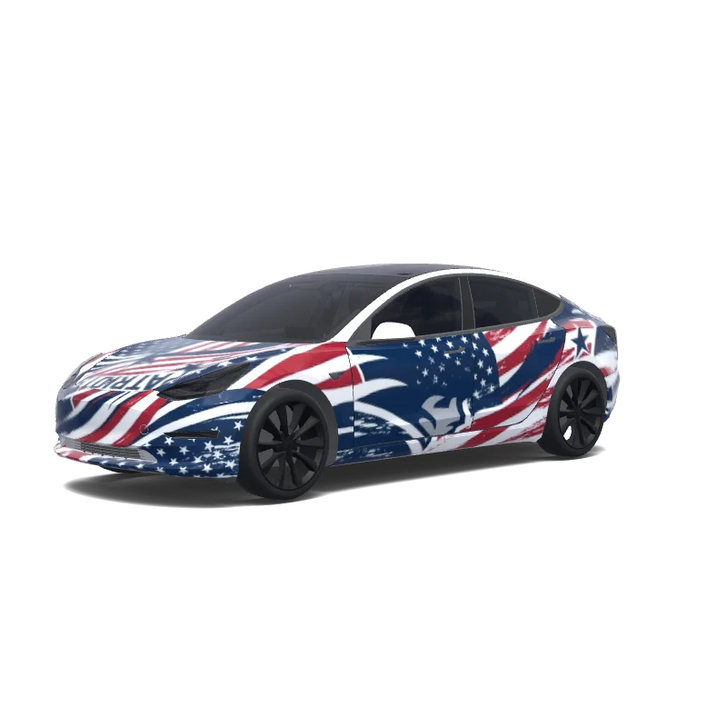 Tesla Model 3 2017-2023 — patriots. 랩 미리보기