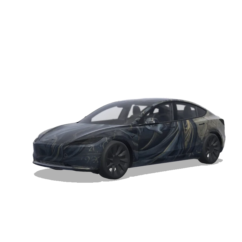 Tesla Model 3 (2024+) Standard & Premium — 사용자 정의 디자인 랩 미리보기